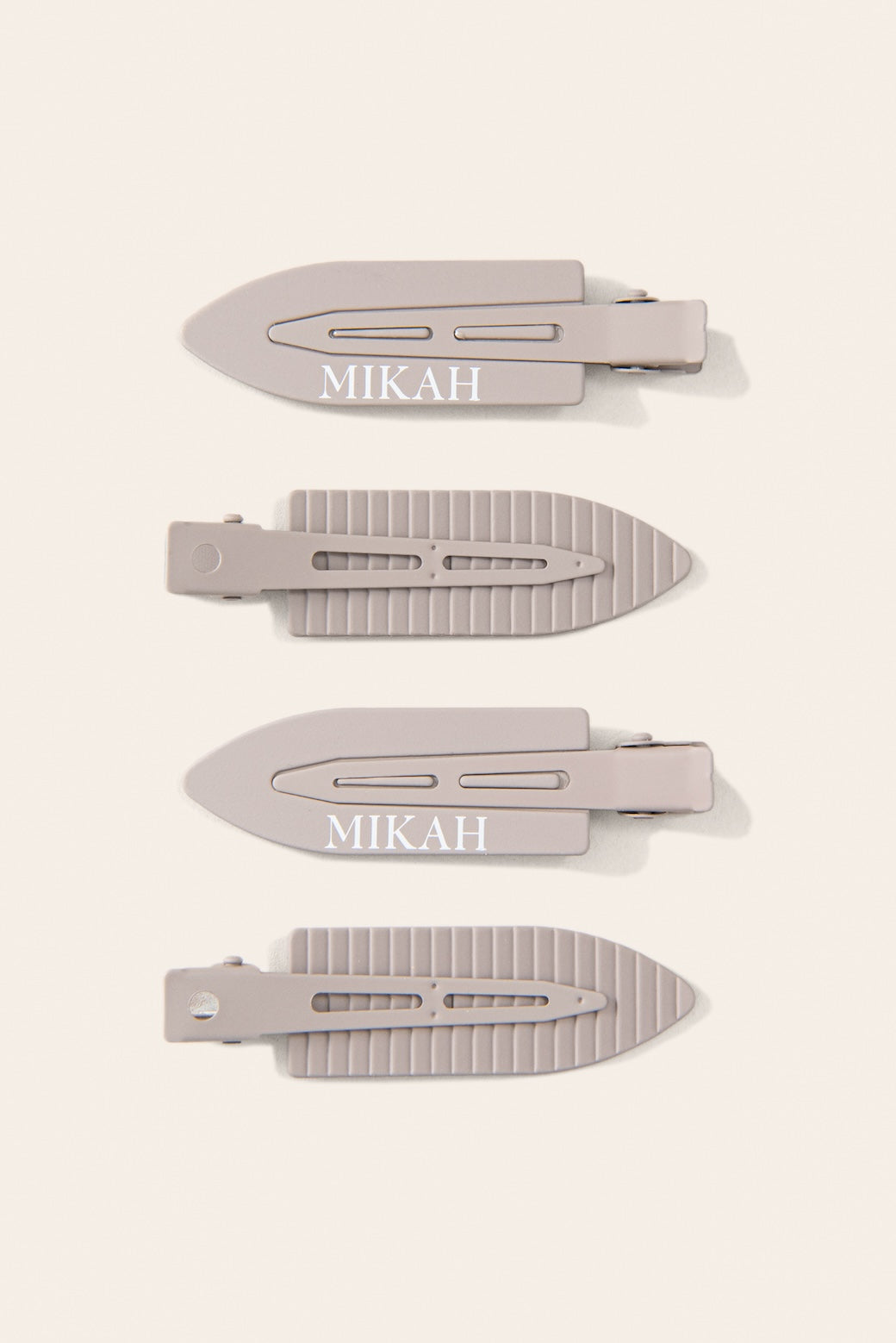 MIKAH - No Bend Hair Clips Beige Edition